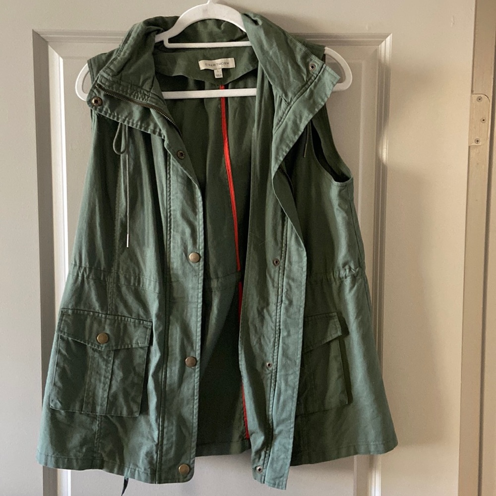 Army green utility vest